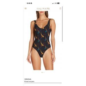 VALIMARE VERONA Printed one piece sz L worn once!